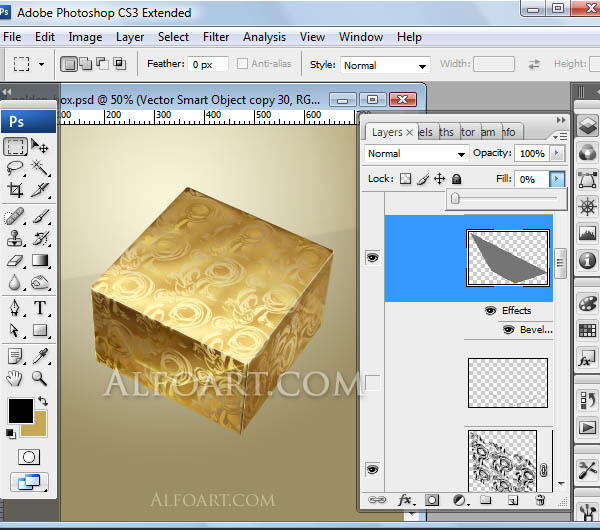 golden foil gift box